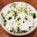 麻's cooksnap of when they made 我が家の(小松)菜飯.
