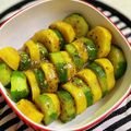 マルんちの丸顔's cooksnap of when they made レンジで簡単✿ズッキーニのオリーブ油炒め.