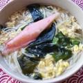 花時計咲いた's cooksnap of when they made 超簡単☆ふわふわ卵の中華風にゅうめん.