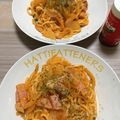 puniＫ's cooksnap of when they made うどんde簡単ナポリタン.