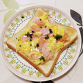 ネコかえる's cooksnap of when they made とろ～り卵とハムのトースト.