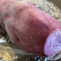 ころん♬'s cooksnap of when they made 焼き芋 レンジで簡単ホクホク 紫いも!.