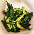 かおたろう。's cooksnap of when they made ゴーヤの浅漬け♡(おひたし).