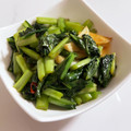 ぺぺぺーのぺー's cooksnap of when they made 青菜の塩ニンニク炒め～♡簡単時短で旨し♪.