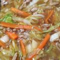 kyootan's cooksnap of when they made 超簡単！絶品挽肉と白菜のあんかけ！.