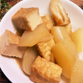 ☆あさ's cooksnap of when they made 厚揚げ&さつま揚げと大根の煮物.