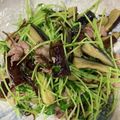 ♡まーちゃん♬'s cooksnap of when they made 豆苗となすの塩昆布肉炒め.