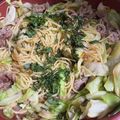 あんじぃ☆藍's cooksnap of when they made 大葉と牛肉と野菜の和風柚子胡椒醤油パスタ.