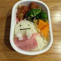 まめはっぱ's cooksnap of when they made ハロウィンキャラ弁すみっコぐらしのおばけ.