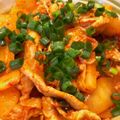 くまのまるちゃん's cooksnap of when they made ピリ辛で簡単！豚肉と大根のキムチ炒め.