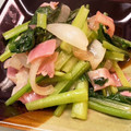 ナス科の地上絵's cooksnap of when they made ベーコンと小松菜で♪簡単中華風炒め☆.