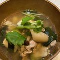 なおぶーちさぽん's cooksnap of when they made 三つ葉☆しめじ☆豚肉の味噌汁.