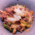 rie0x0's cooksnap of when they made 合挽き肉とキャベツの回鍋肉風炒め.