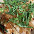 snow012's cooksnap of when they made 鶏もも肉を甘辛だれと大葉で。.