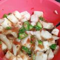 春美姫's cooksnap of when they made 山芋とオクラの梅和え.