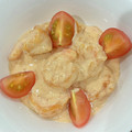トラクックー's cooksnap of when they made ダイエットにもいい揚げずに簡単エビマヨ.