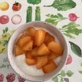 おはなすき's cooksnap of when they made 八百屋さん直伝♪柿ヨーグルト.