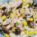 ちびねこにゃんこ2's cooksnap of when they made えのきとしめじのマヨポン炒め.