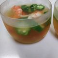 あゆはと's cooksnap of when they made エビとオクラのコンソメゼリー.