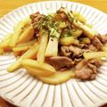 かなりんココりん's cooksnap of when they made 豚こまとジャガイモガリバター醤油炒め.