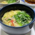 ありみりん♡'s cooksnap of when they made 春菊が美味しい♪カニカマ入りかき玉汁.