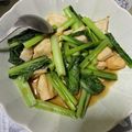 四月の台所's cooksnap of when they made 小松菜と鳥むね肉のオイスターソース炒め.