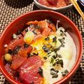 よょぅこ's cooksnap of when they made めんつゆサーモン漬け丼♡.