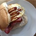 Ruriluru's cooksnap of when they made ベーコンエッグバーガー☆.