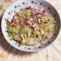 クックQT23CK☆'s cooksnap of when they made 簡単！イカとキャベツのガーリック炒め.