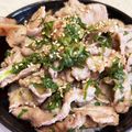 あい♪らんど's cooksnap of when they made さっぱり＆ガッツリ旨だれ！ネギ塩豚丼.