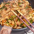 なっはん's cooksnap of when they made 豚肉☆きのこ☆にんにくの芽 炒め♪.