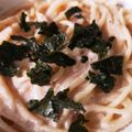 くむちん's cooksnap of when they made 明太クリームパスタ.