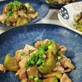 ｸﾏﾘｴ's cooksnap of when they made 甘辛白なす豚のフライドオニオンがけ.