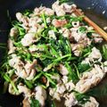 tatekin's cooksnap of when they made クレソンと牛肉のオイスター炒め.