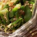 MULA's cooksnap of when they made オクラとキャベツのおかか醤油和え.