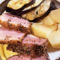 ふぁんころ's cooksnap of when they made 合鴨のパストラミ　焼き野菜添え.