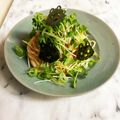 ナピト's cooksnap of when they made 冷製明太子パスタ#甘海老のせ.