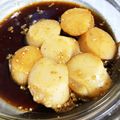 さばみそこ's cooksnap of when they made 冷凍ホタテ解凍で♪ほたて貝柱のゴマ漬け丼.