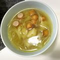 aaikoo's cooksnap of when they made レンコンとウインナーのスープ.