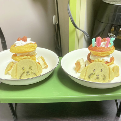 柴犬パンケーキ♡プレート