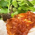 yellowow's cooksnap of when they made 豚で★玉ねぎソースステーキ〜★.