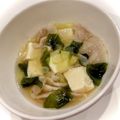 悠LOVE航's cooksnap of when they made 豚バラ＆豆腐＆わかめの給食汁（醤油味）.