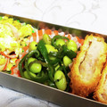 龍青空ママ's cooksnap of when they made [お弁当に♪枝豆ピーマンのささっと炒め].
