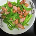 タムカナ's cooksnap of when they made ピーマンとウィンナー炒め.