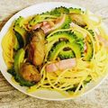 さくらん餅's cooksnap of when they made 簡単！ベーコンとゴーヤ♡和風ペペロン.