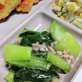 ちょちょこ✫'s cooksnap of when they made 青梗菜の挽肉炒め.