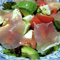 who‐ka's cooksnap of when they made アボカドと蓮根ときゅうりとトマトのサラダ.