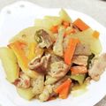 ♪たゆたゆ♪'s cooksnap of when they made 【大崎市】豚肉と大根の煮物【学校給食】.
