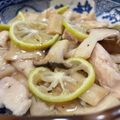 ちびたぬき♪'s cooksnap of when they made 鶏胸肉とエリンギの カボス炒め♪.