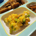 meg;'s cooksnap of when they made ♡とうもろこしと枝豆のかき揚げ♡.